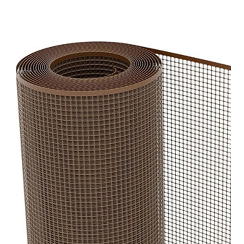 Rete in plastica per balconi e recinzioni maglia quadra 10 x 10 mm. marrone H.100 vendita al metro