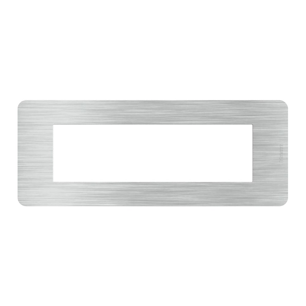 BTICINO MatixGO Placca 7 posti Aluminium