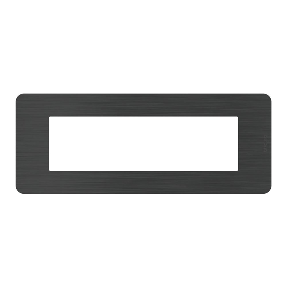BTICINO MatixGO Placca 7 posti Black Nickel