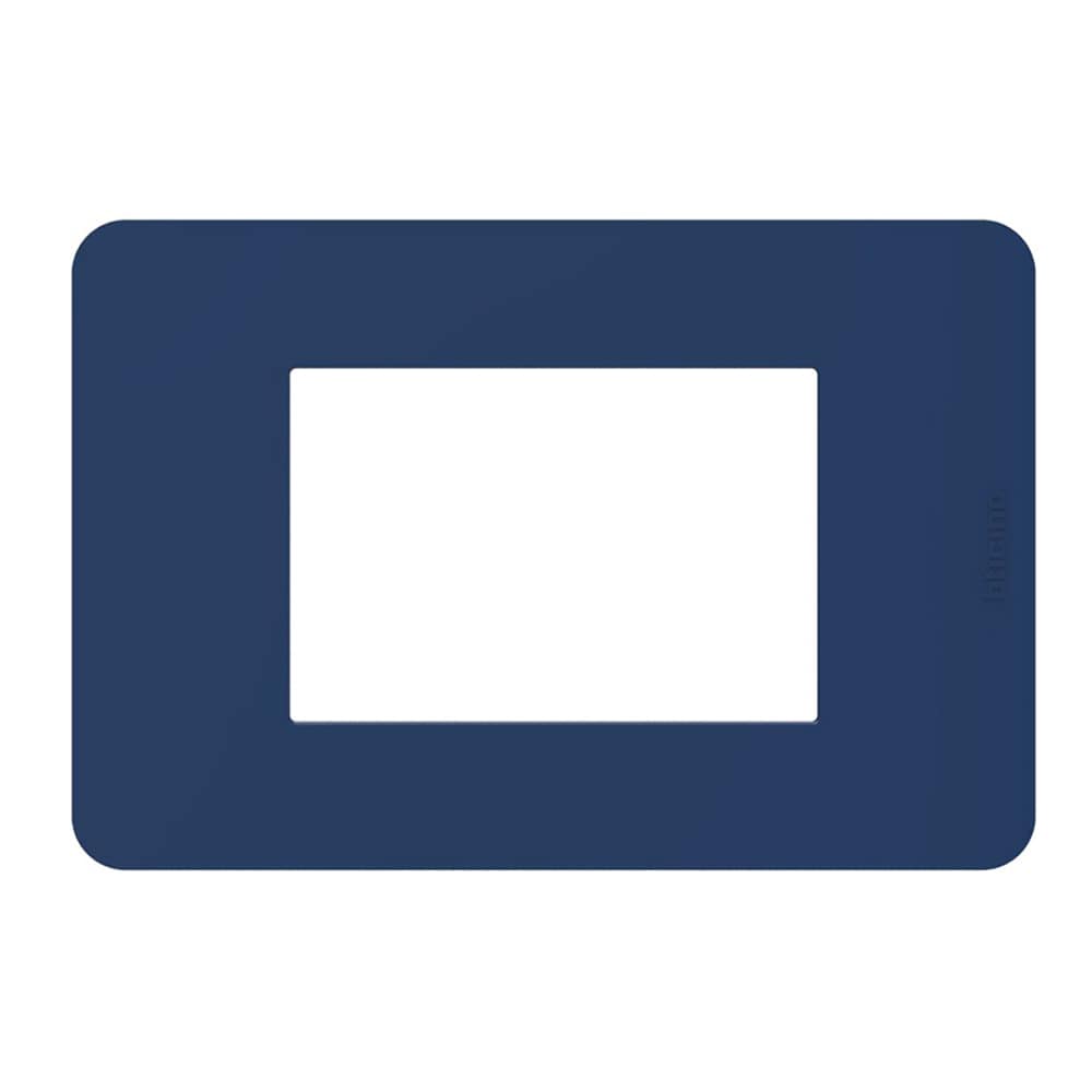 BTICINO MatixGO Placca 3 posti Blue
