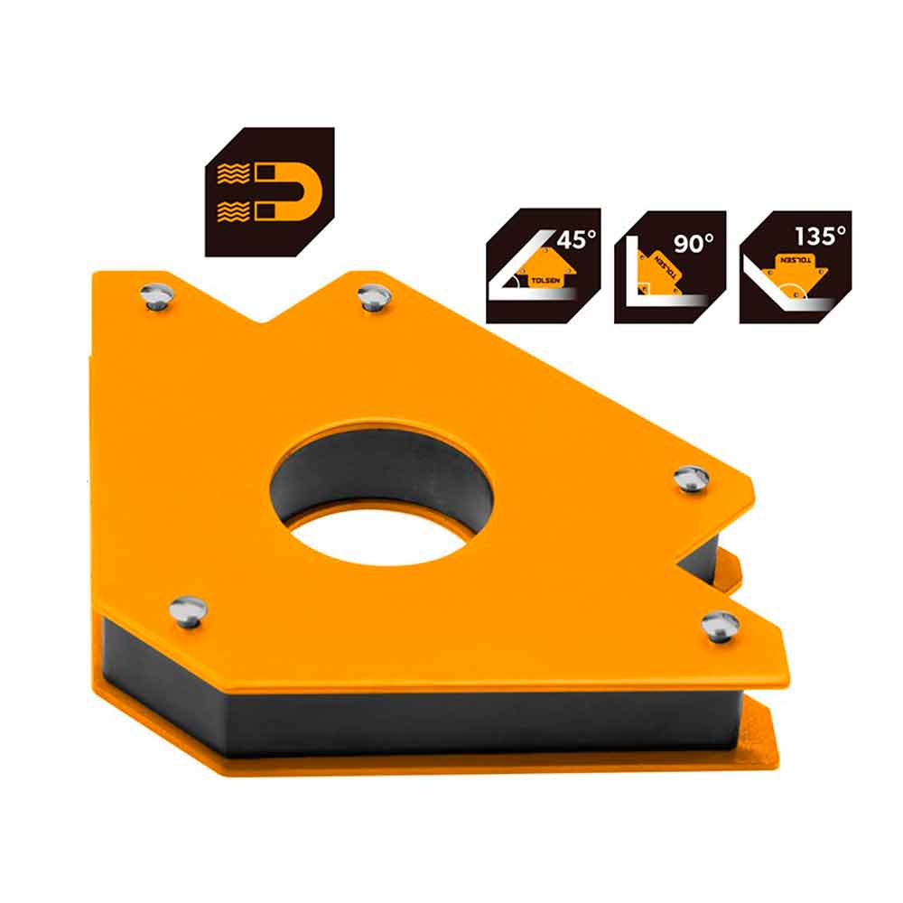 Supporto magnetico ad angolo per saldatura cm.8 x 8 kg.11,5 TOLSEN 44910