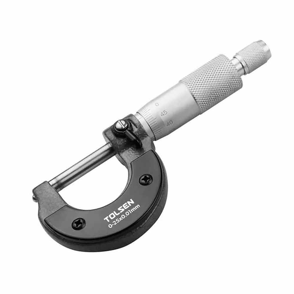 Micrometro millesimale in metallo 0-25 mm. TOLSEN 35055