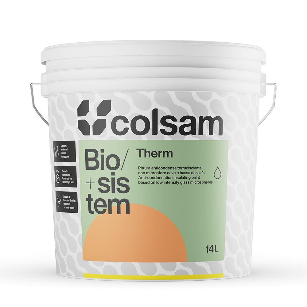 Idropittura anticondensa termoisolante COLSAM BIOSISTEM THERM lt.5 bianca COLORIFICIO SAMMARINESE