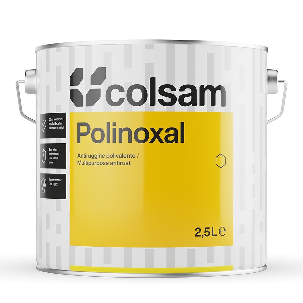 Antiruggine sintetica COLSAM POLINOXAL lt.2,500 grigio COLORIFICIO SAMMARINESE