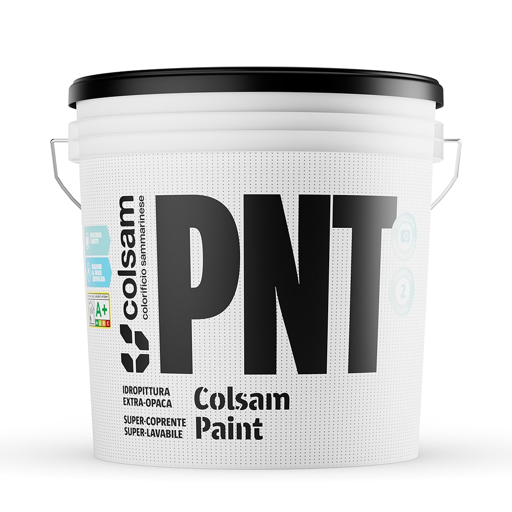 Idropittura murale superlavabile opaco mascherante COLSAM PAINT lt.14 bianca COLORIFICIO SAMMARINESE