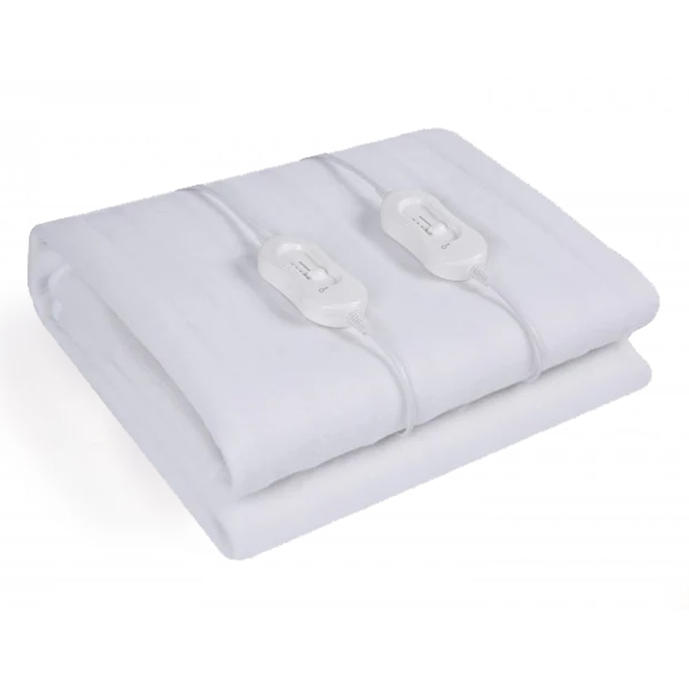 Coperta termica elettrica matrimoniale scaldaletto 140 x 160 cm. 2 x 60W C LINE