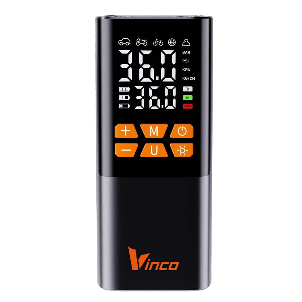 Compressore portatile a batteria VINCO 60625 per auto moto e bici