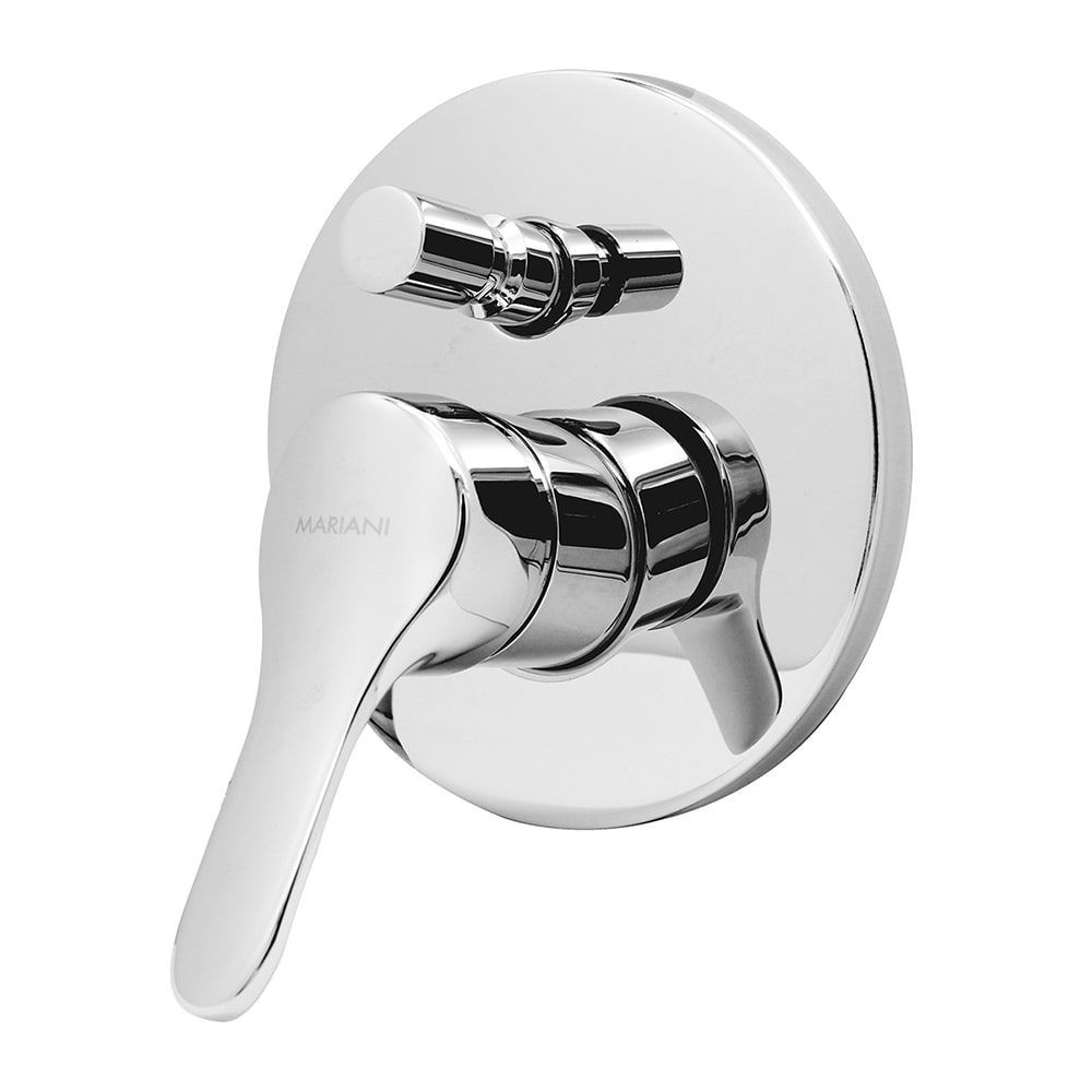 Rubinetto miscelatore ad incasso per doccia con deviatore MARIANI serie THEBE cromo lucido