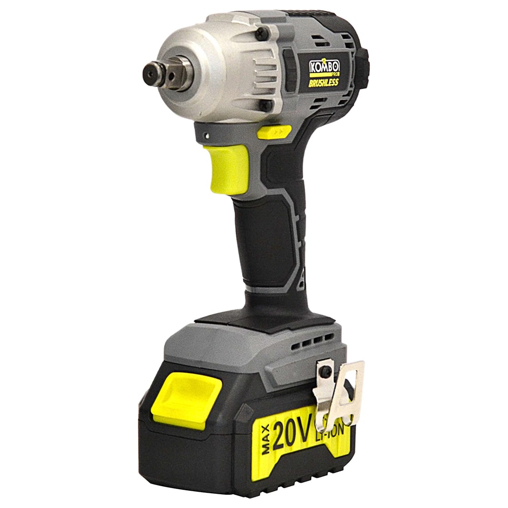 Avvitatore a impulsi brushless 1/2" svitabulloni KOMBO PRO con batteria 20V 4Ah e kit accessori