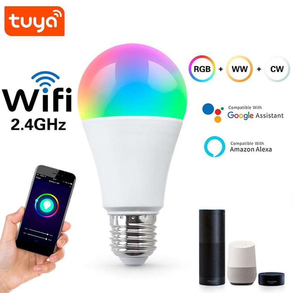 Lampadina LED intelligente SMART wifi E27 9W compatibile amazon alexa e google home OMEGA