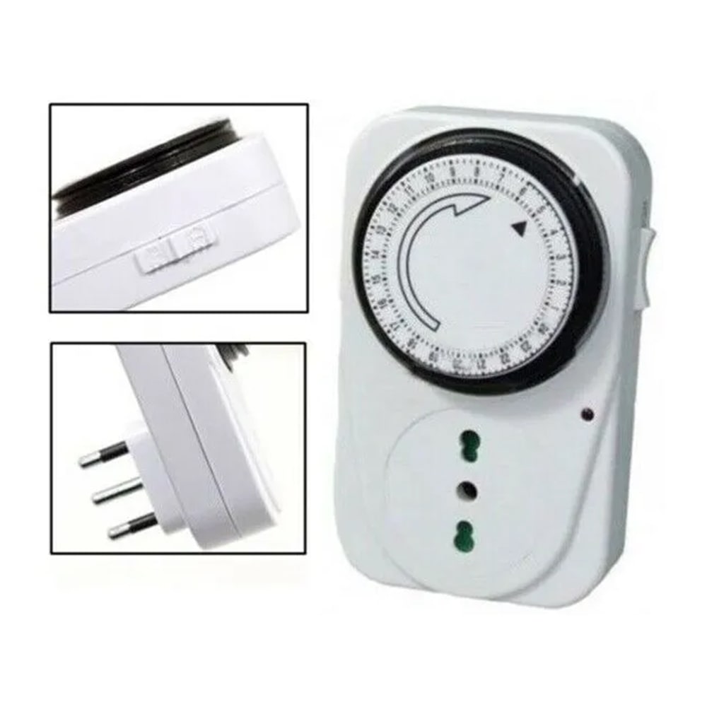 Presa timer programmabile 24 ore analogica presa temporizzata giornaliera CFG E294