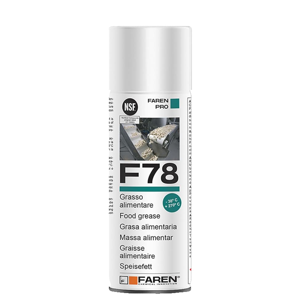 Grasso spray per uso alimentare FAREN F78 certificato NSF ml.400