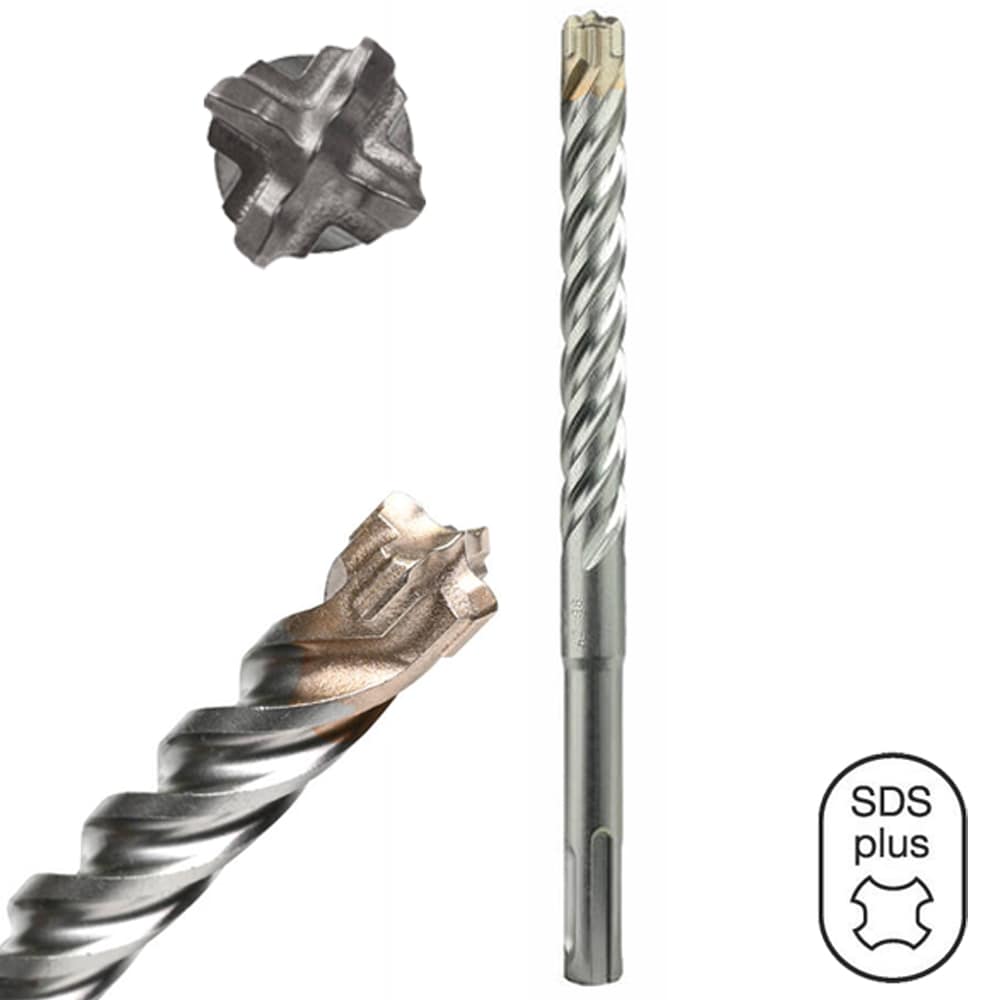Punta SDS-Plus ECEF 4TG TIGER 2.0 mm.6,5 X 260 per cemento armato e muratura