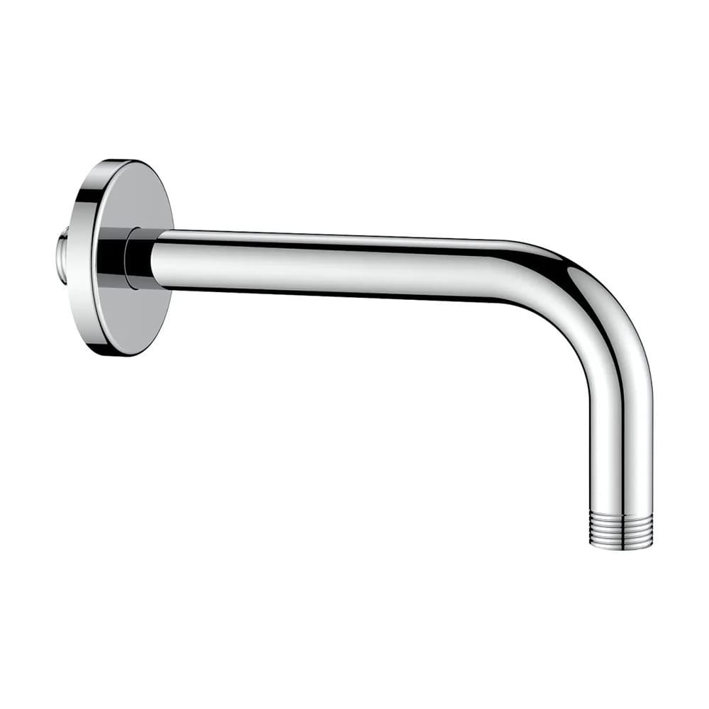 Braccio doccia cromato tondo tipo leggero 1/2" d.18 cm.40 con rosone