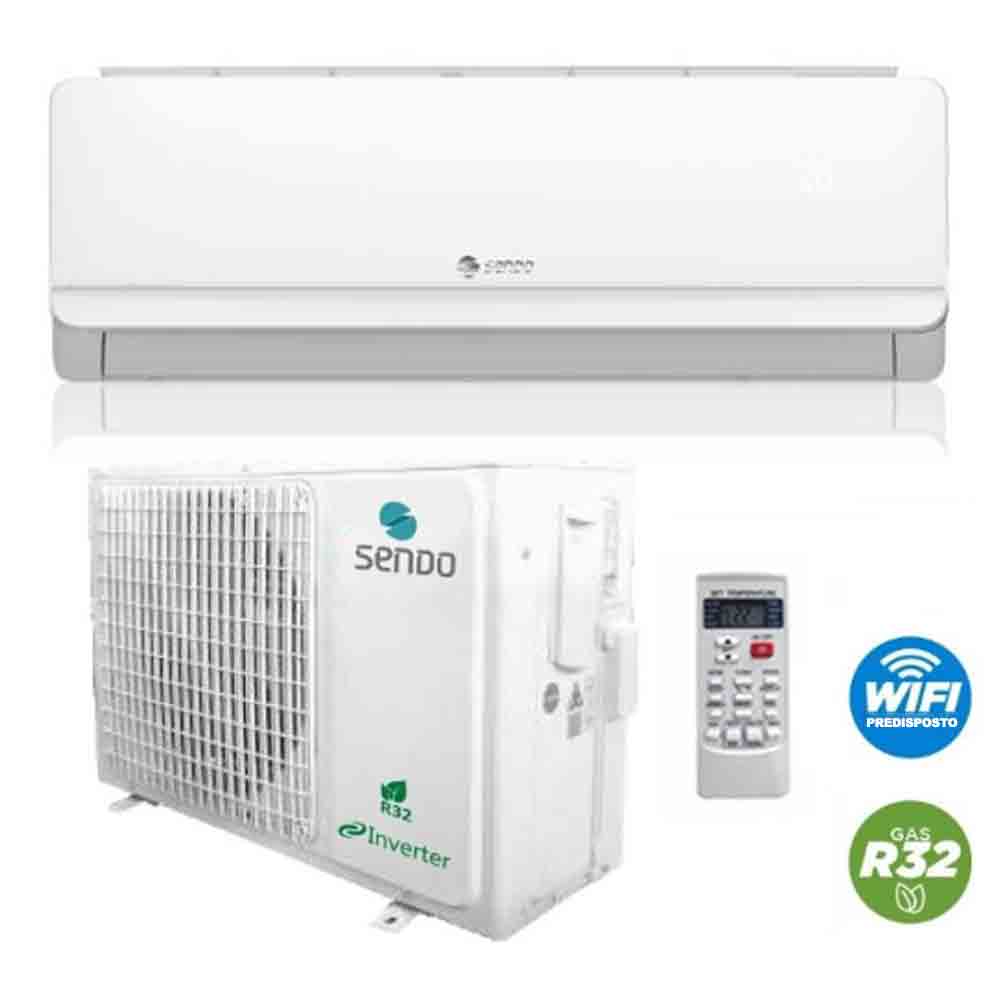 Climatizzatore condizionatore SENDO ARIS 24000 btu inverter gas R32 classe A++/A+ WIFI incluso