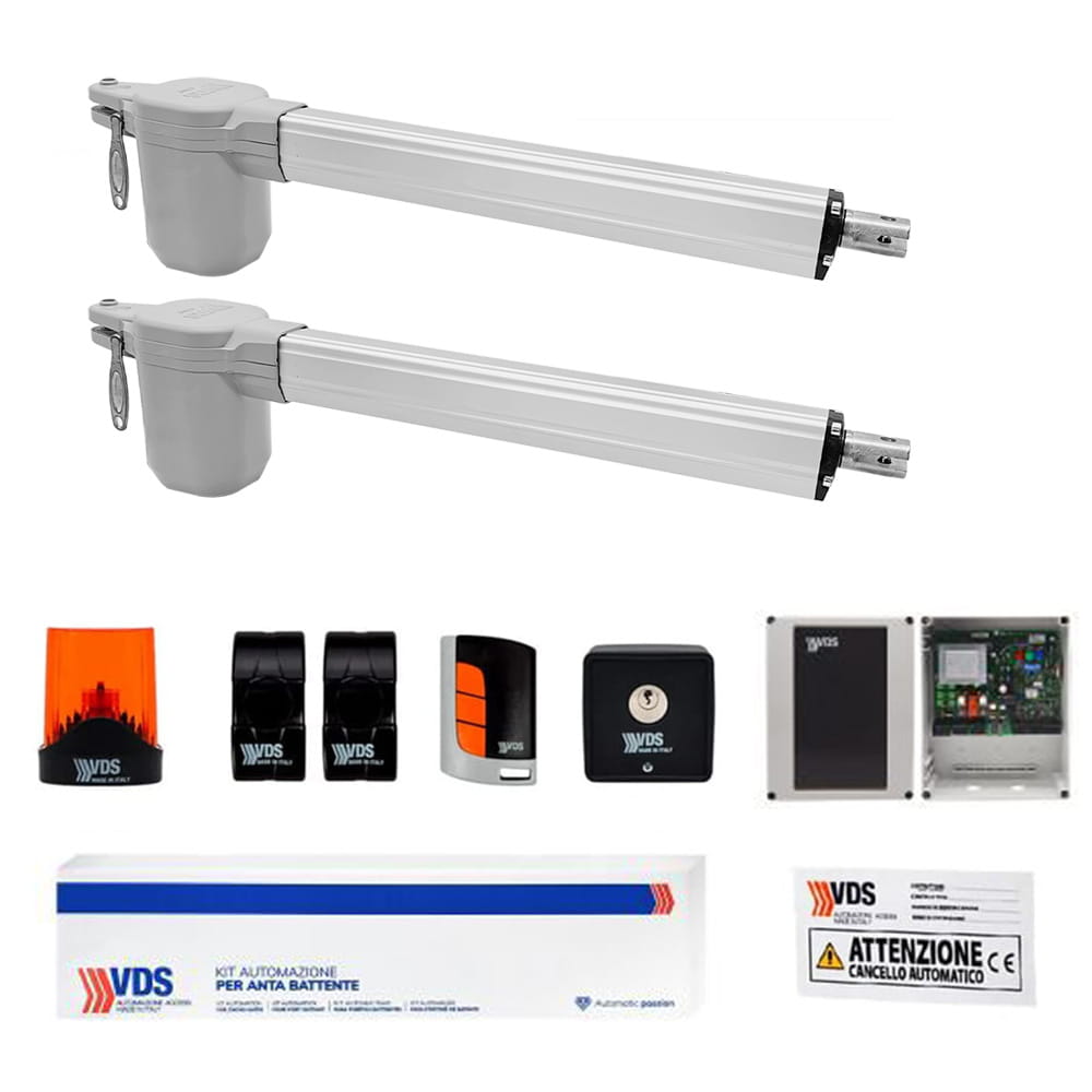 Kit motore per cancelli battente 2 ante max 3 mt. VDS EGO 230V
