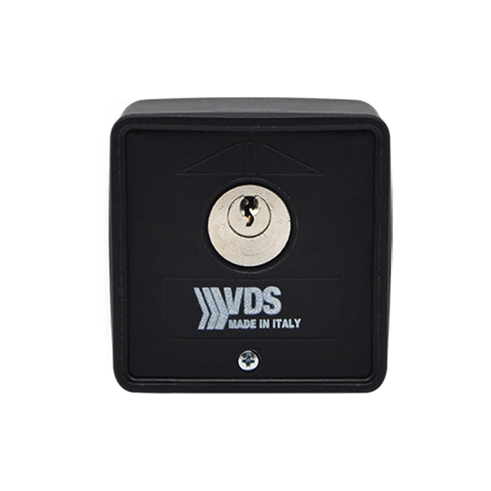 Selettore a chiave in abs nero da esterno VDS