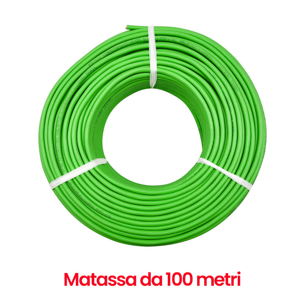 Cavo verde per automatismi 4 x 0,50 mt.100