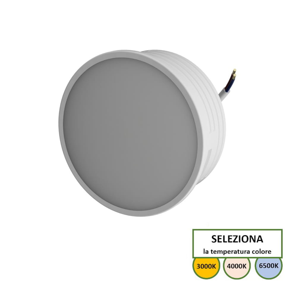 Lampadina LED GU10 slim 7W 660lm con selettore CCT 3000/4000/6000K