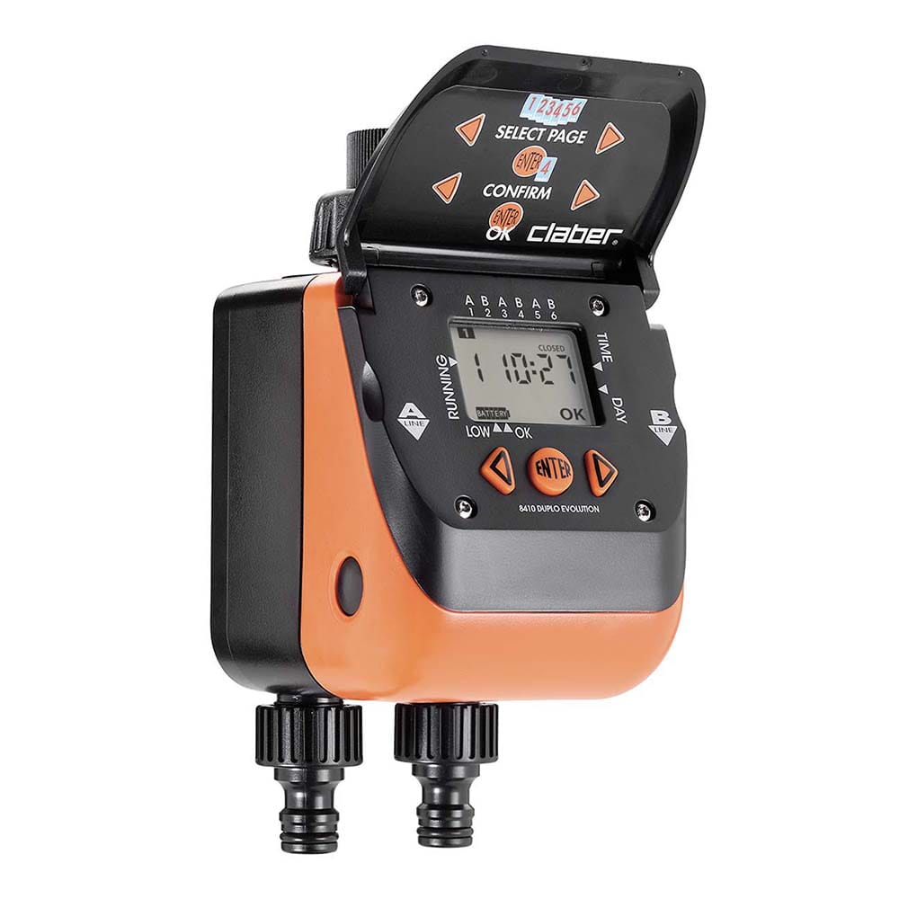 Centralina irrigazione CLABER 8410 AQUADUE DUPLO EVOLUTION 2 linee indipendenti