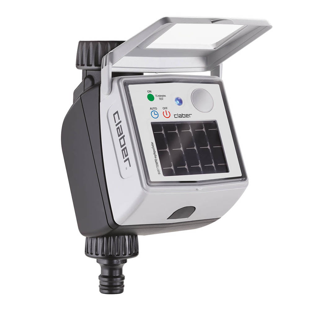 Centralina irrigazione CLABER 8497 TEMPO MYAQUASOLAR ad energia solare