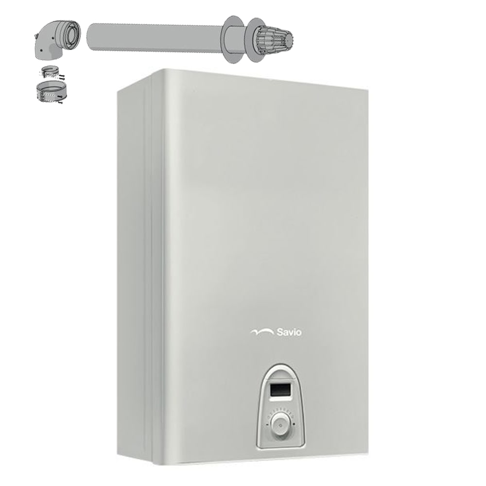 Scaldino scaldabagno scaldacqua a gas SAVIO LASER S lt.14 gas gpl camera stagna a tiraggio forzato