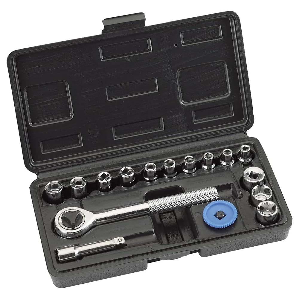 Set chiave a cricchetto 1/4" con bussole 16 pz. KWB