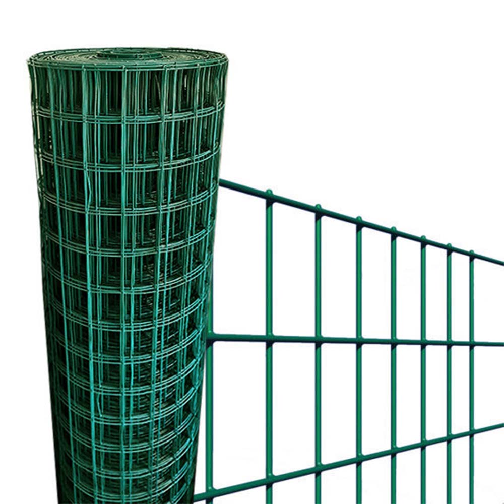 Rete zincata plastificata verde F.2,1 maglia 50 x 75 H.150 MT.25