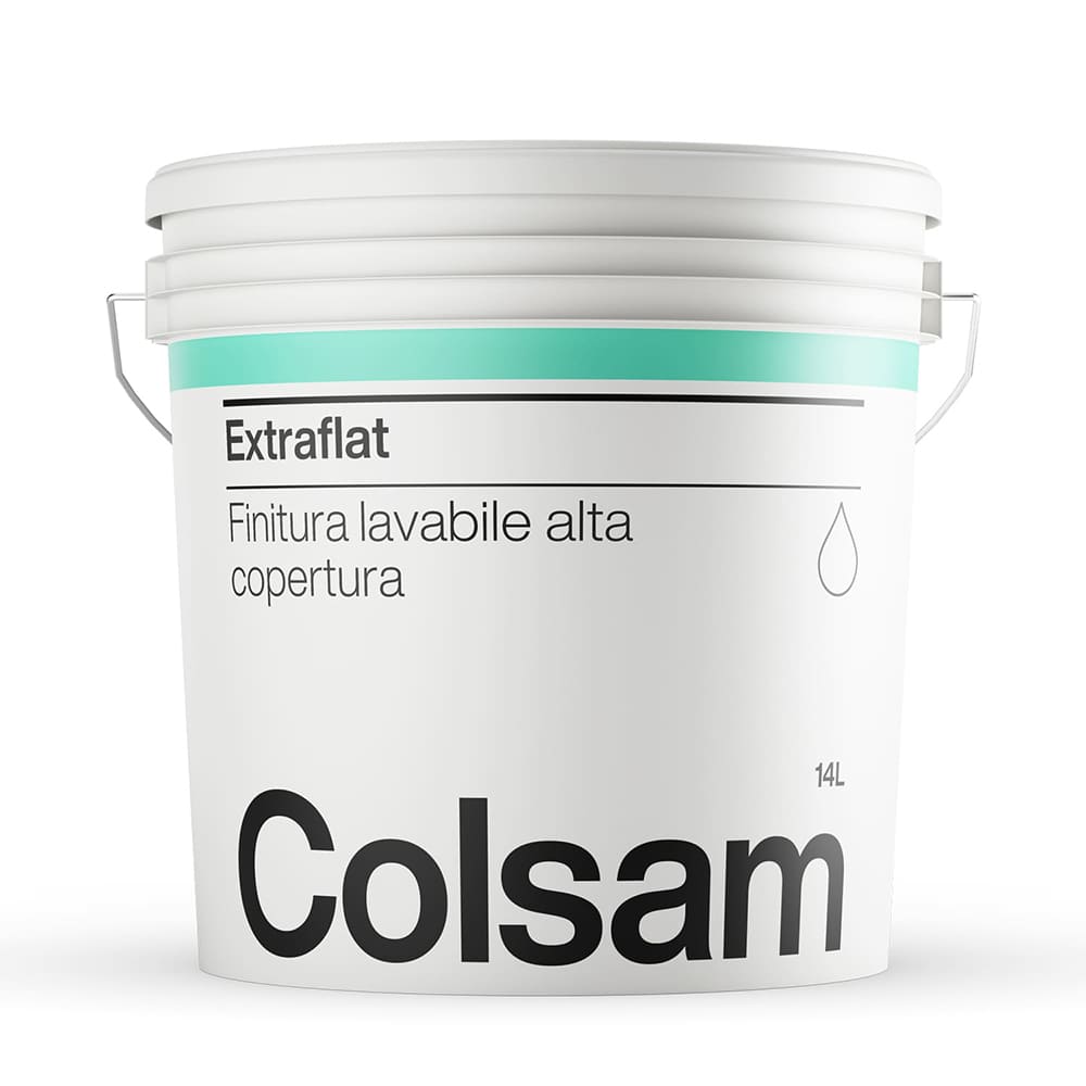 Idropittura lavabile per interni ad elevata copertura COLSAM EXTRAFLAT bianco