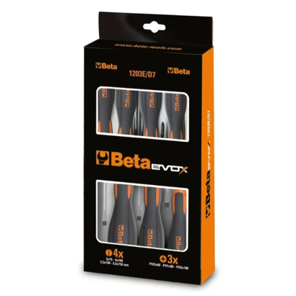 Set cacciaviti giraviti professionali beta evox 1203/d 8 pezzi cod. 012031018