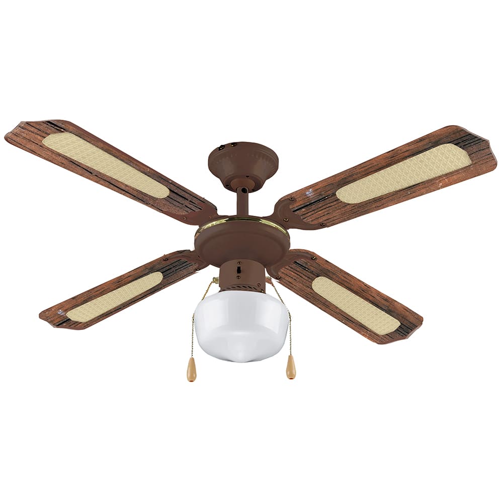 Ventilatore da soffitto VINCO 70919 legno scuro cm.107 55W