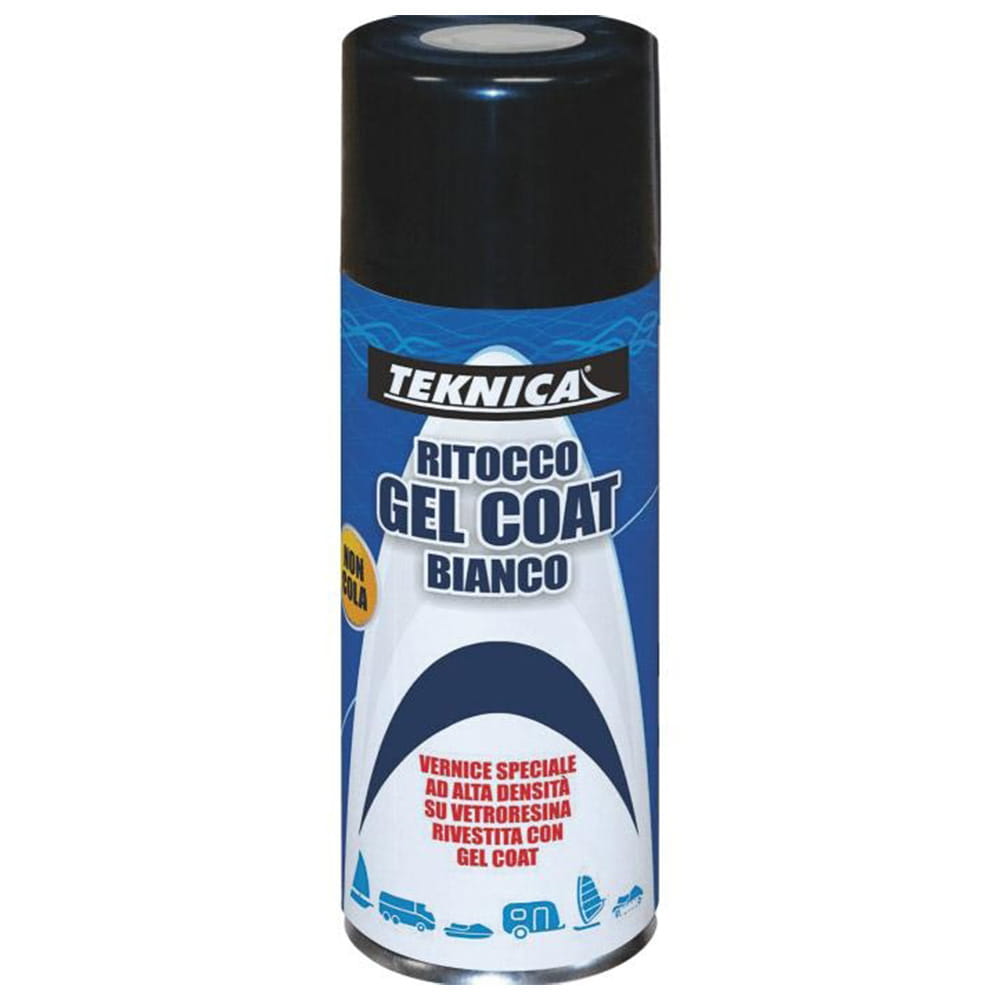 Vernice spray ritocco alto solido per gel coat bianco ml.400 TEKNICA