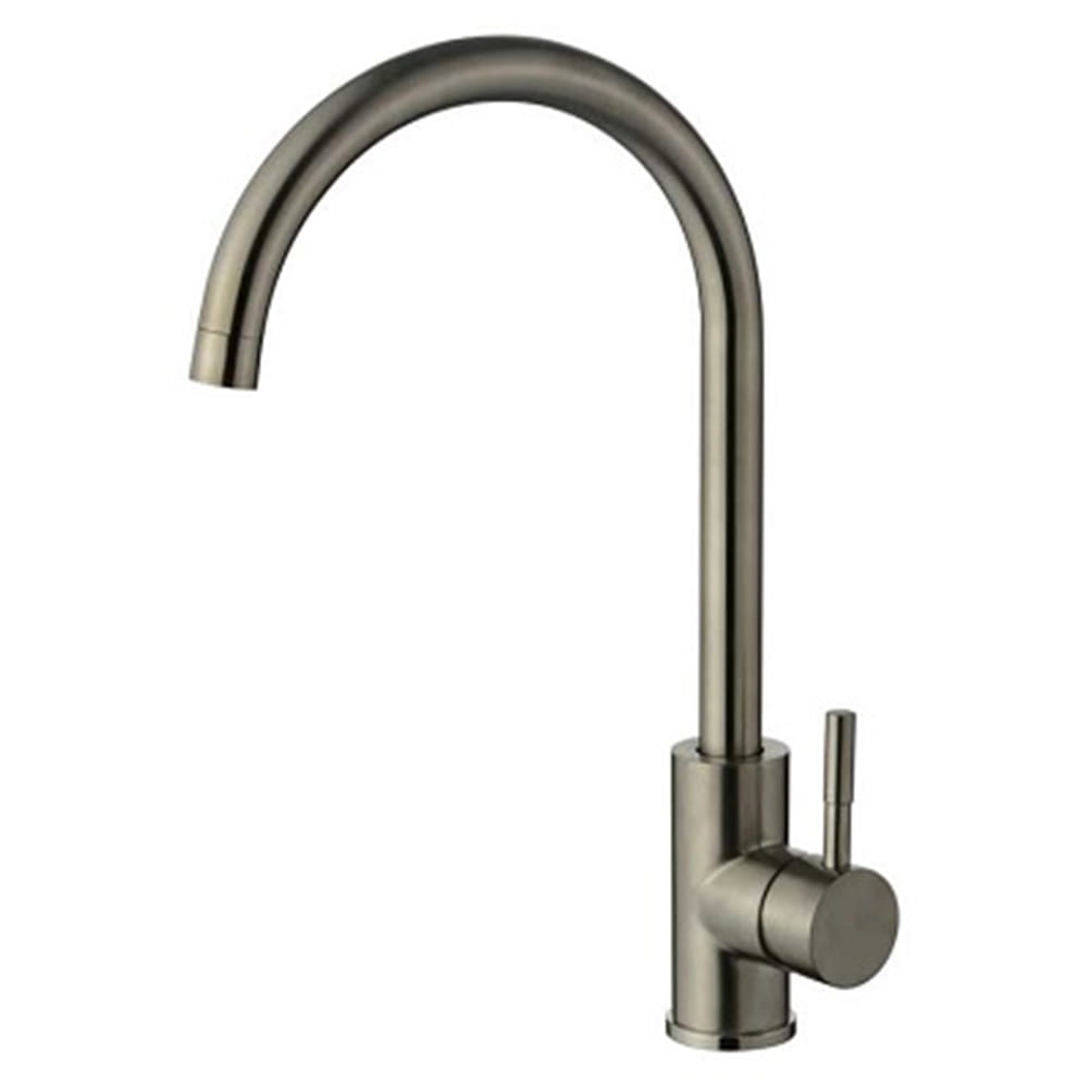 Rubinetto miscelatore lavello cucina LIFE360 canna alta nickel satinato