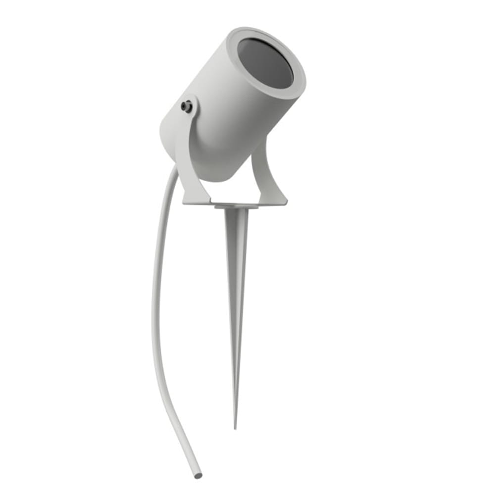 Faretto da giardino IBIZA con picchetto IP65 attacco GU10 bianco