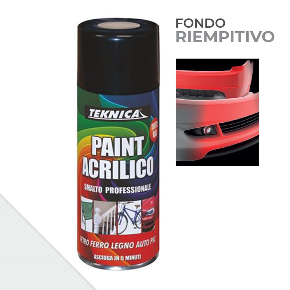 Vernice spray primer stucco isolante fondo riempitivo carteggiabile ml.400 bianco TEKNICA