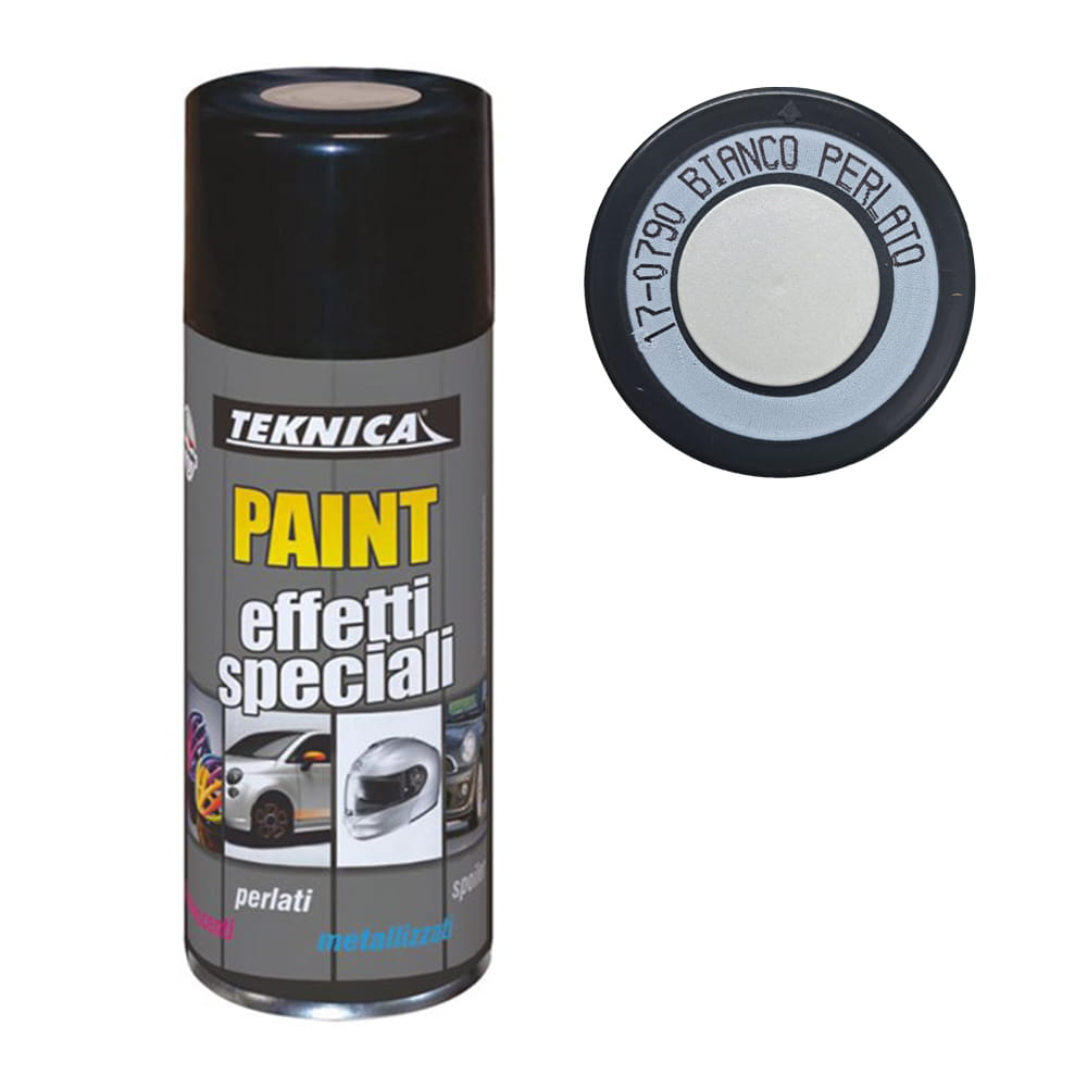 Vernice spray smalto acrilico effetti speciali perlato ml.400 bianco perla TEKNICA