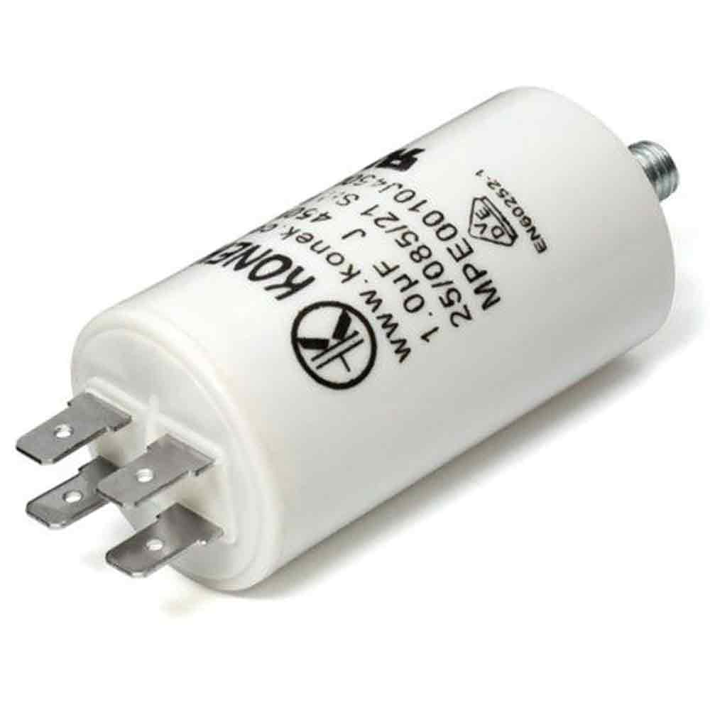 Condensatore di spunto 25 uF con connettori faston e codolo
