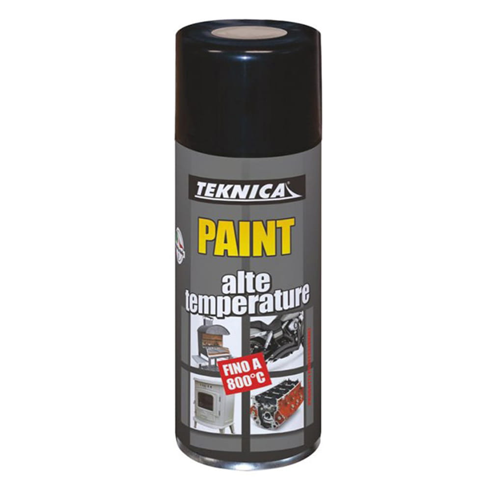 Vernice spray smalto acrilico per alte temperature ml.400 nero opaco