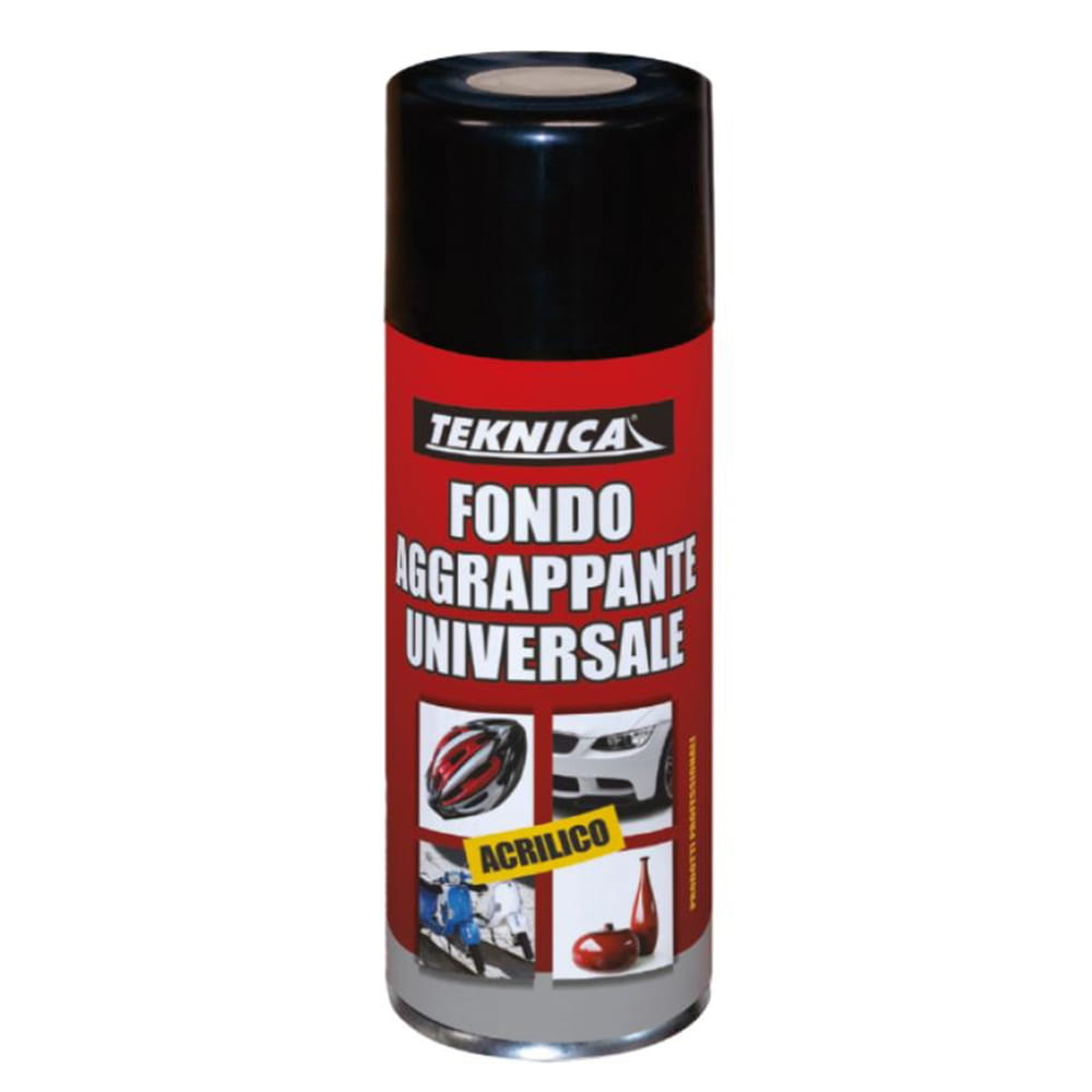 Vernice spray fondo aggrappante universale per plastica legno ceramica pvc ml.400 TEKCNICA