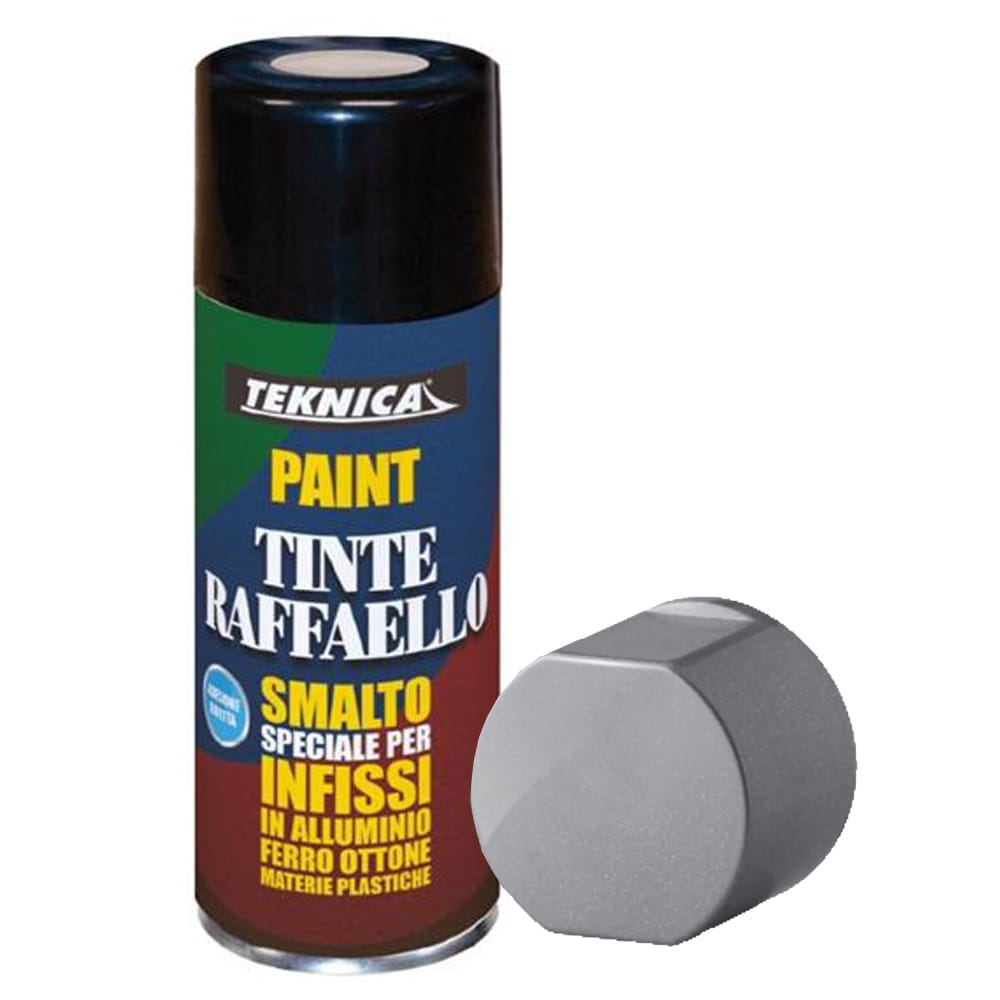 Vernice spray tinte Raffaello per infissi ml.400 grigio Raffaello TEKCNICA