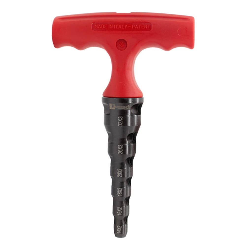Sbavatore calibratore svasatore professionale per tubi multistrato 14-32 mm. FUMASI 508132