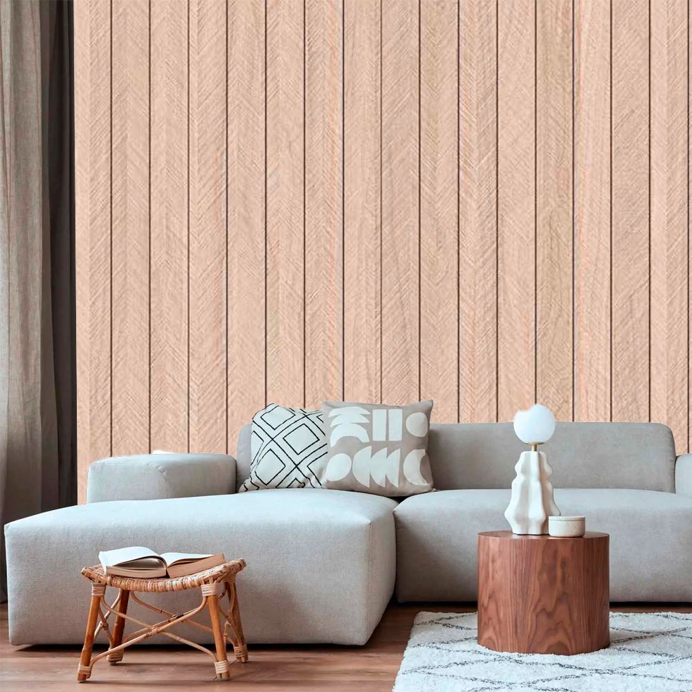 Rivestimento decorativo adesivo HABITA WOOD effetto scanalature 3D cm.120 x 280 dis.FC7052-3-A