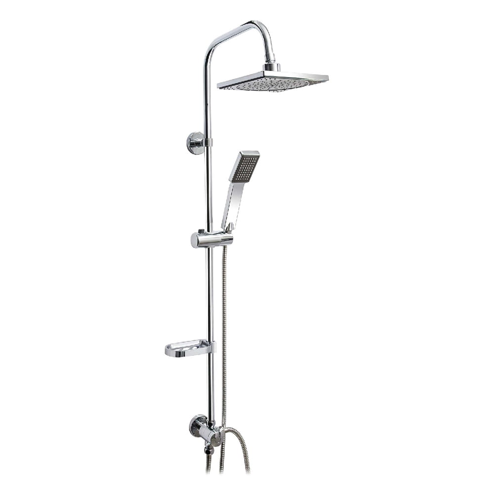 Colonna doccia saliscendi combinato cromo lucido mod. TEMPIO