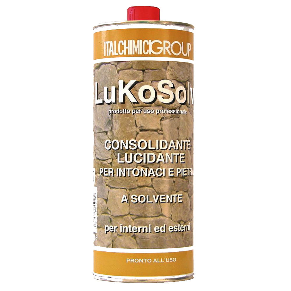 Consolidante lucidante per intonaci e pietre esterne LUKOSOLV lt.1 ITALCHIMICI