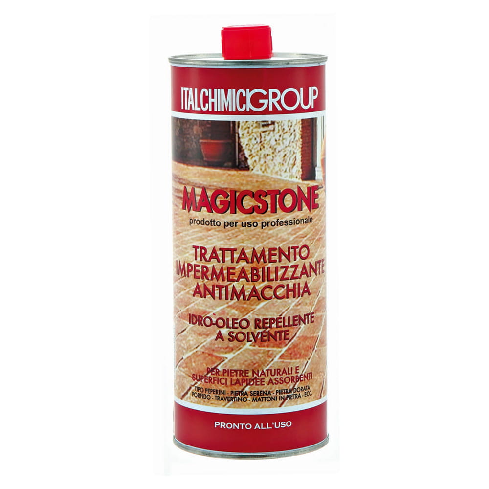 Impermeabilizzante antimacchia idro-oleo repellente MAGICSTONE per pavimenti esterni lt.1 ITALCHIMICI