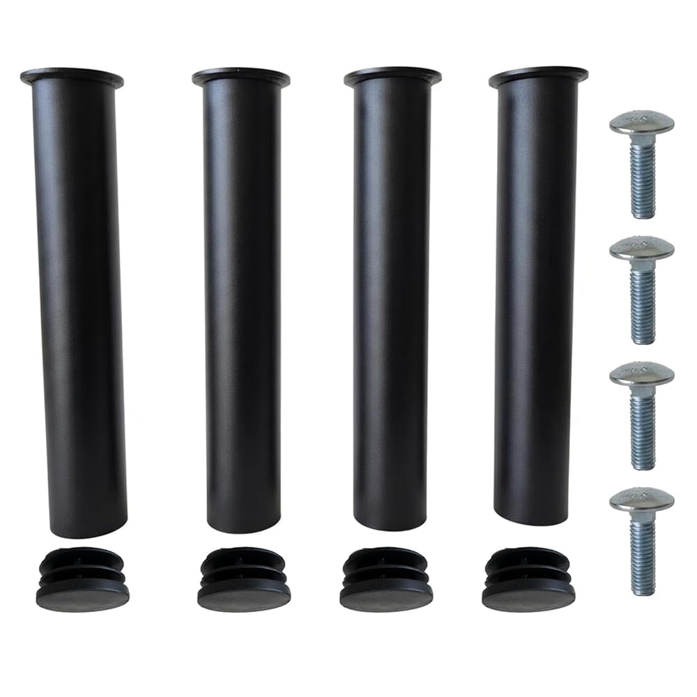 Kit piedi per reti letto cm.35 d.50 pz.4 nero