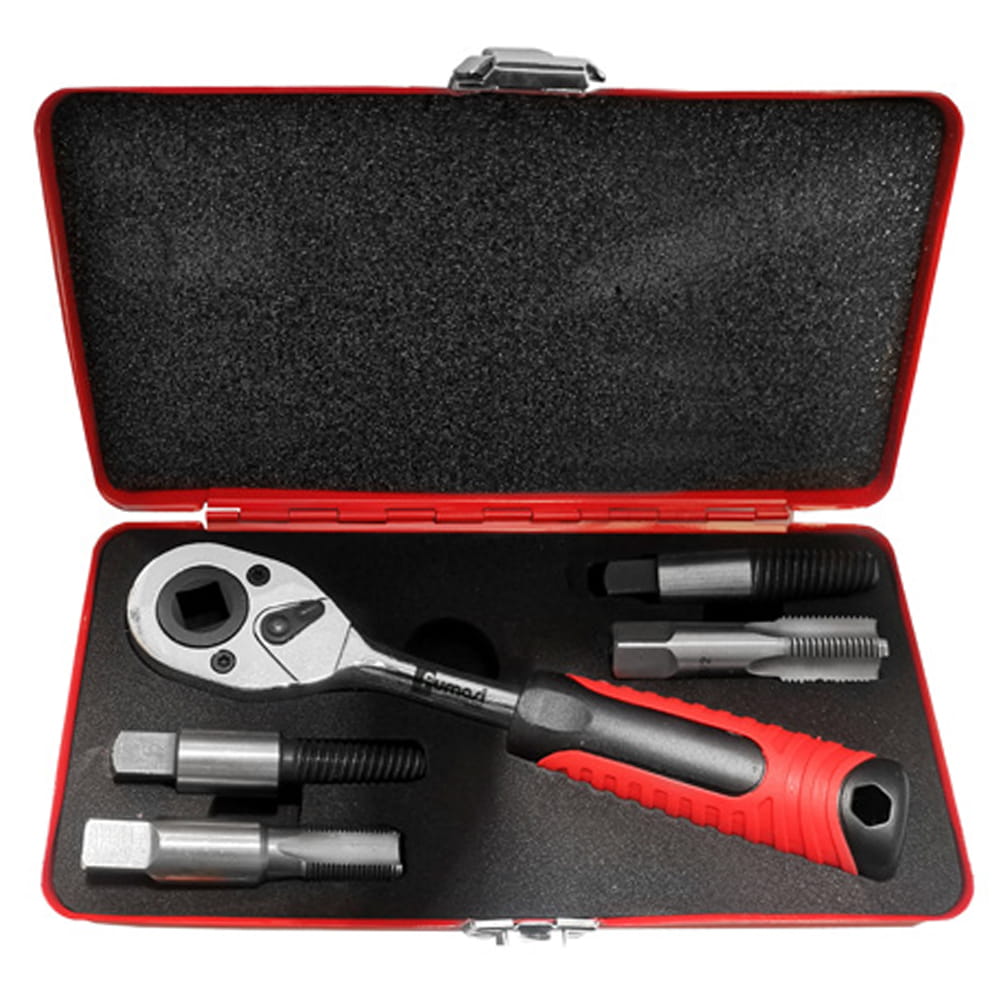Kit estrattore a cricchetto per raccordi filettati FUMASI 570046