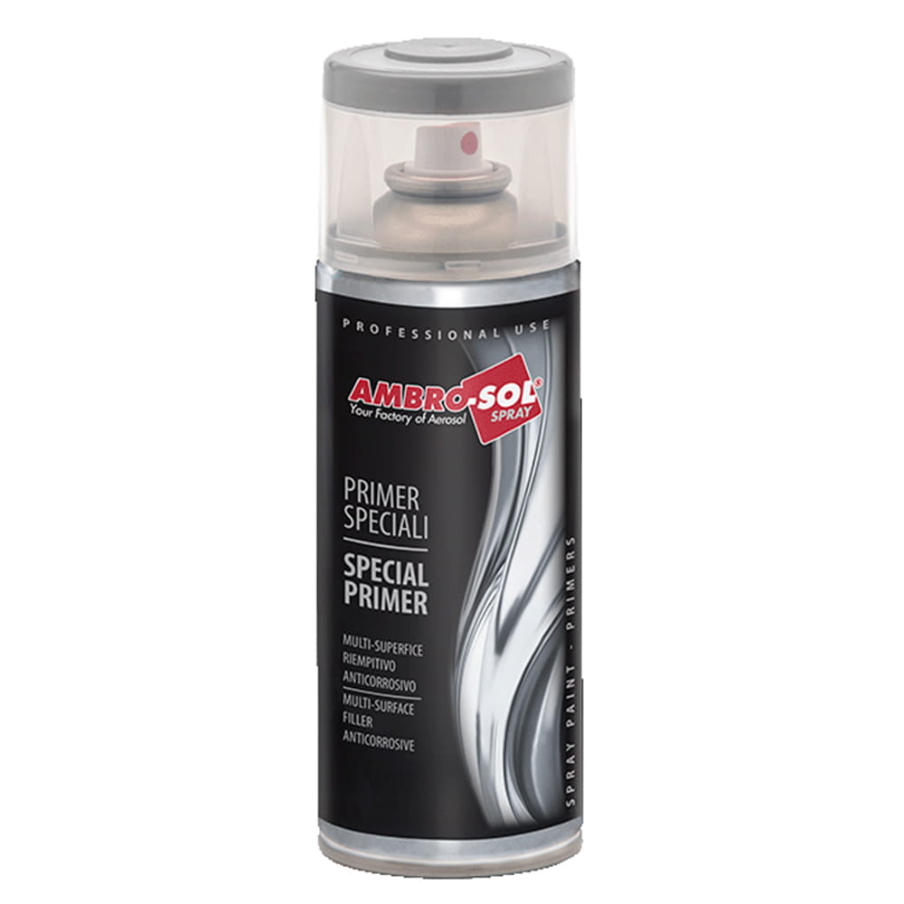 Primer fondo antiruggine spray per metalli ml.400 nero AMBRO-SOL