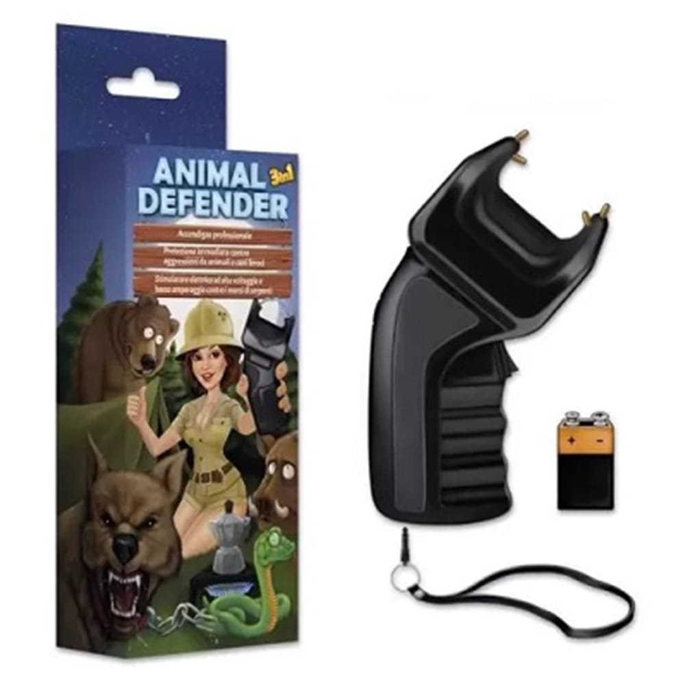 Dissuasore elettrico antiaggressione da animali e cani ANIMAL DEFENDER 98100