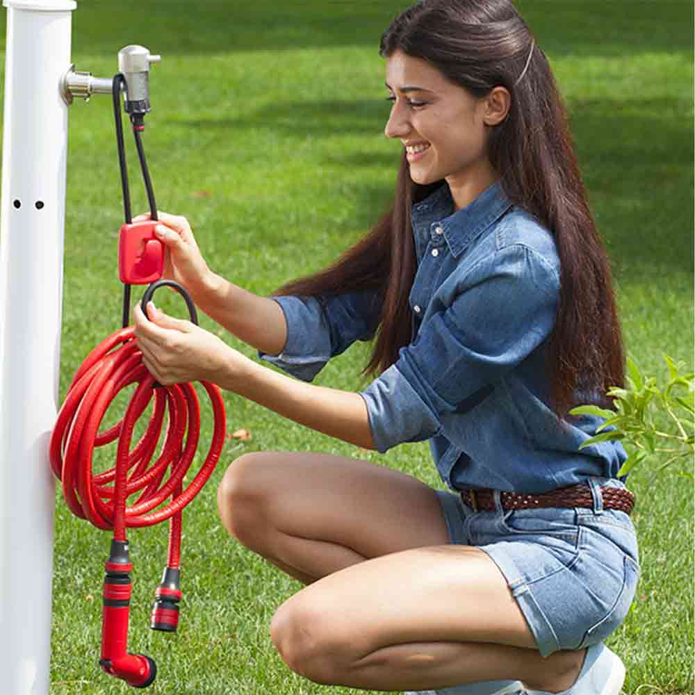 Kit tubo estensibile con accessori per irrigazione giardino FITT YOYO UP  allungabile fino a 15 metri 